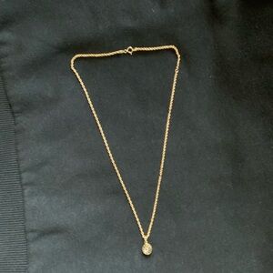 14k gold necklace and pendant